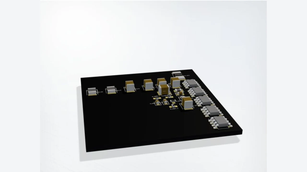 VESC6 — Power Supply Tree PBR board render