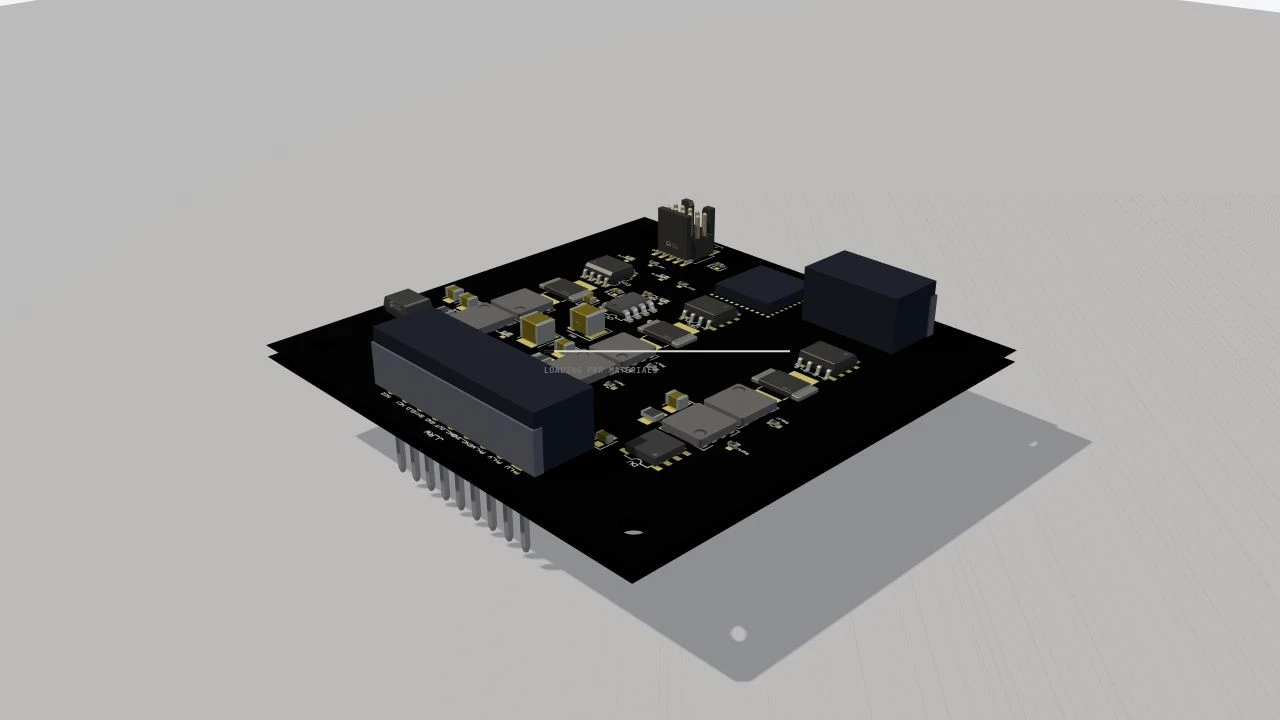 Reaction Wheel — 3-Phase FOC PBR board render